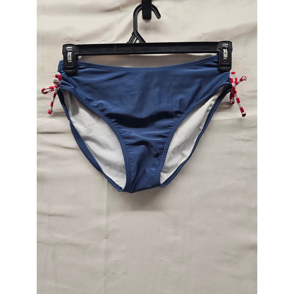 Art Class Girls Side Tie Bikini Bottoms Blue Polyester Blend Swimwear Size XXL